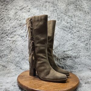 Expressions Footwear For Women Size 7.5 Light Brown Leather Western Boho Boots